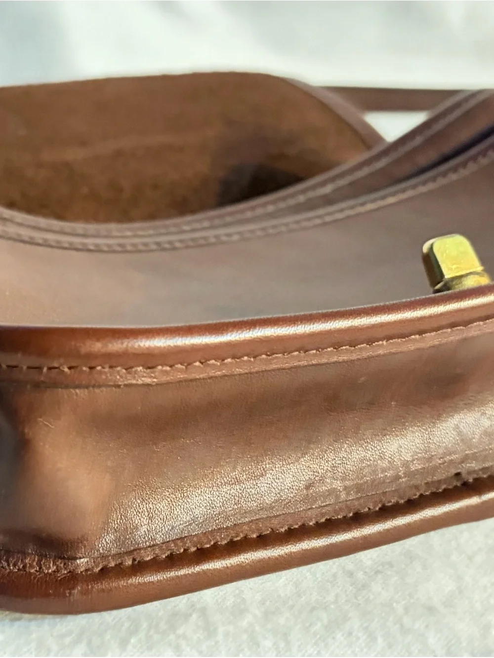 Vintage Leather Coach City Bag